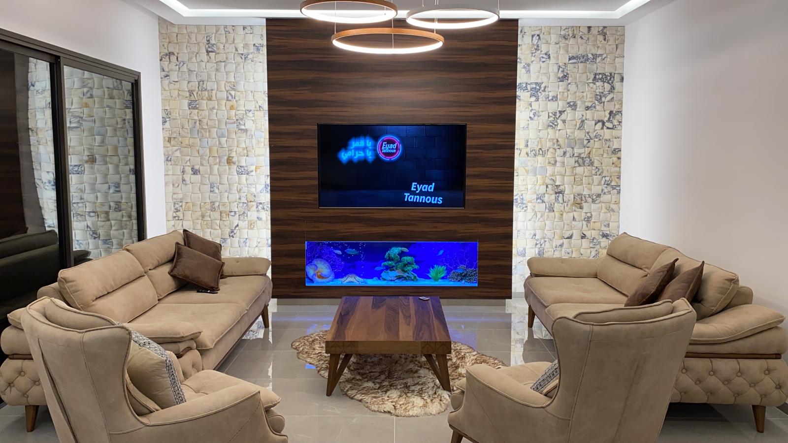 בניית אקווריום מתחת לטלויזיה